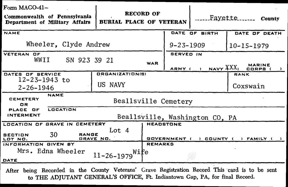 Clyde Andrew Wheeler